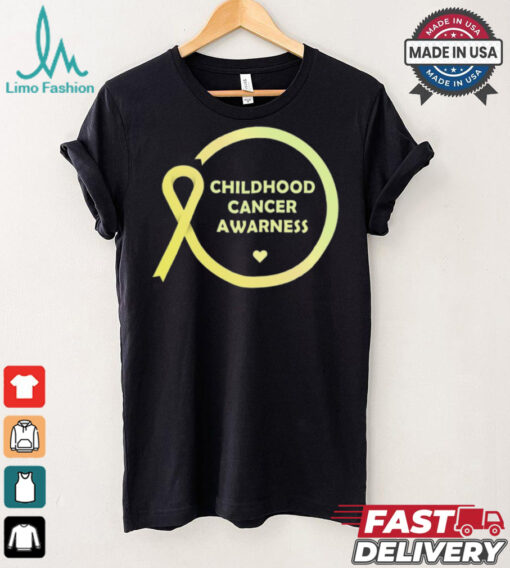 Childhood Cancer Awareness Month T Shirt Gift yellow Ribbon shirt