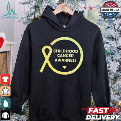 Childhood Cancer Awareness Month T Shirt Gift yellow Ribbon shirt