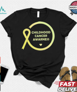 Childhood Cancer Awareness Month T Shirt Gift yellow Ribbon shirt