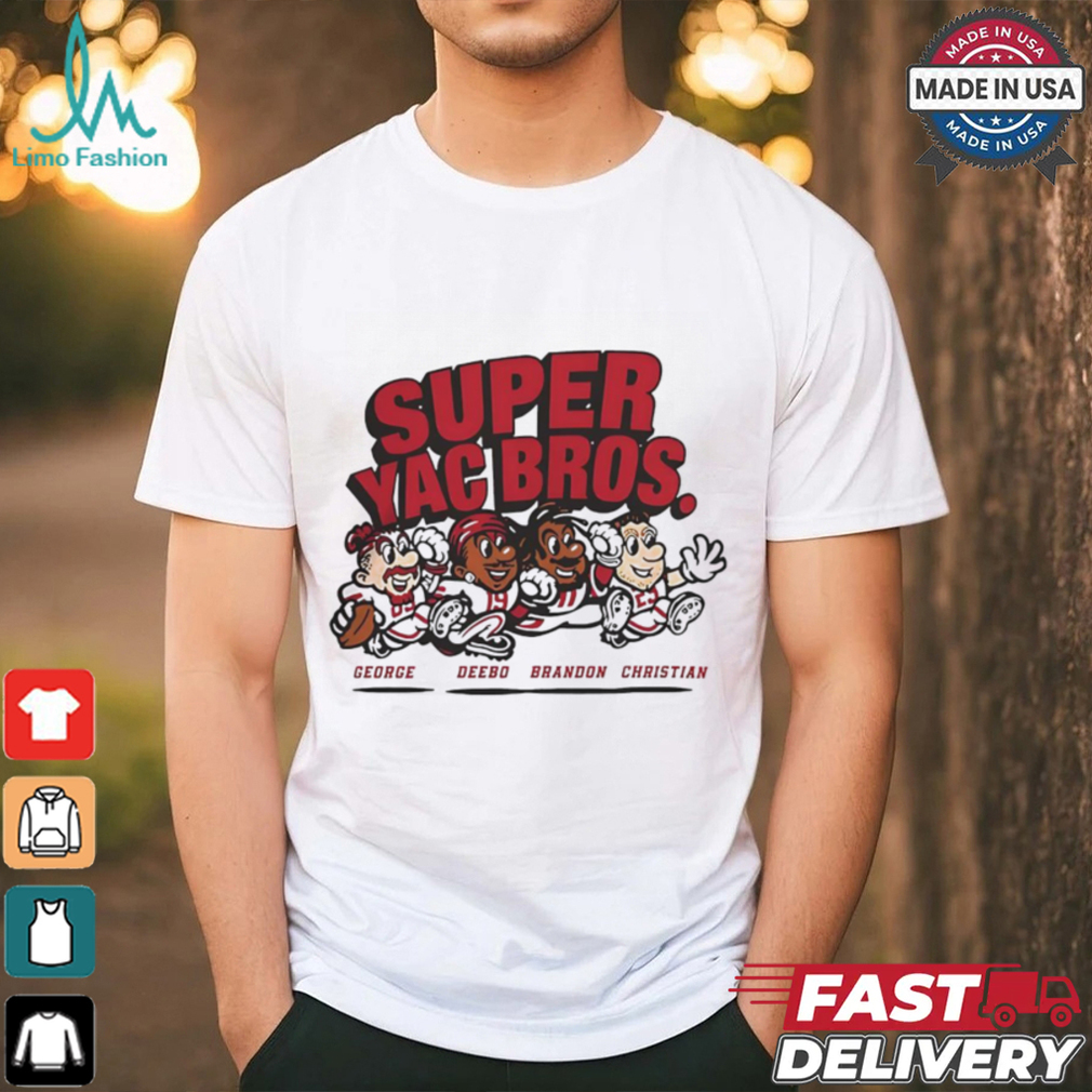 Christian McCaffrey San Francisco 49ers Super Yac Bros shirt Christian McCaffrey San Francisco 49ers Super Yac Bros shirt