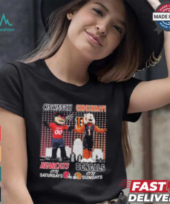 Cincinnati Bearcats On Saturdays Cincinnati Bengals On Sundays Mascot Shirt