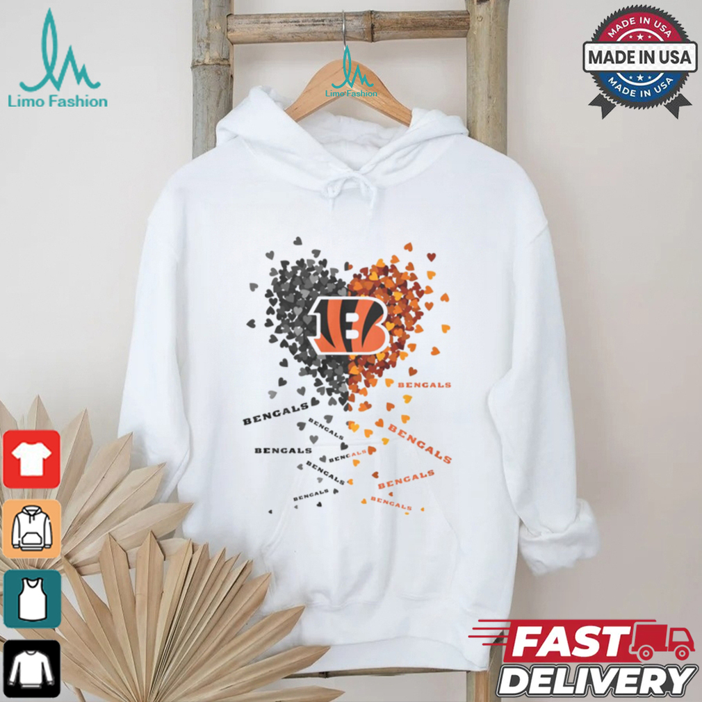 Cincinnati Bengals Heart Shirt Cincinnati Bengals Heart Shirt