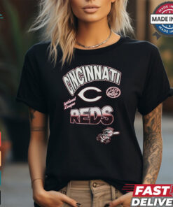 Cincinnati Reds Pro Standard Red Turn It Up Dropped Shoulder T Shirt