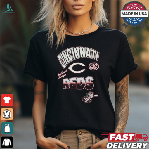 Cincinnati Reds Pro Standard Red Turn It Up Dropped Shoulder T Shirt