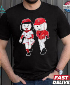 Cincinnati Reds Rosie red mascot couple shirt