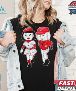 Cincinnati Reds Rosie red mascot couple shirt
