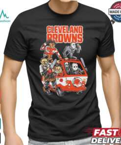 Cleveland Browns NFL Horror Characters Movie Hippie Halloween Shirt