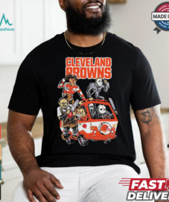 Cleveland Browns NFL Horror Characters Movie Hippie Halloween Shirt