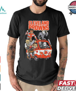 Cleveland Browns NFL Horror Characters Movie Hippie Halloween Shirt