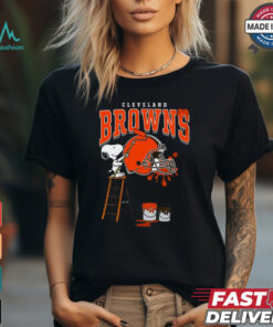 Cleveland Browns Snoopy Painting Shirt, hoodie, sweater, long sleeve and tank top Cleveland Browns Snoopy Painting Shirt