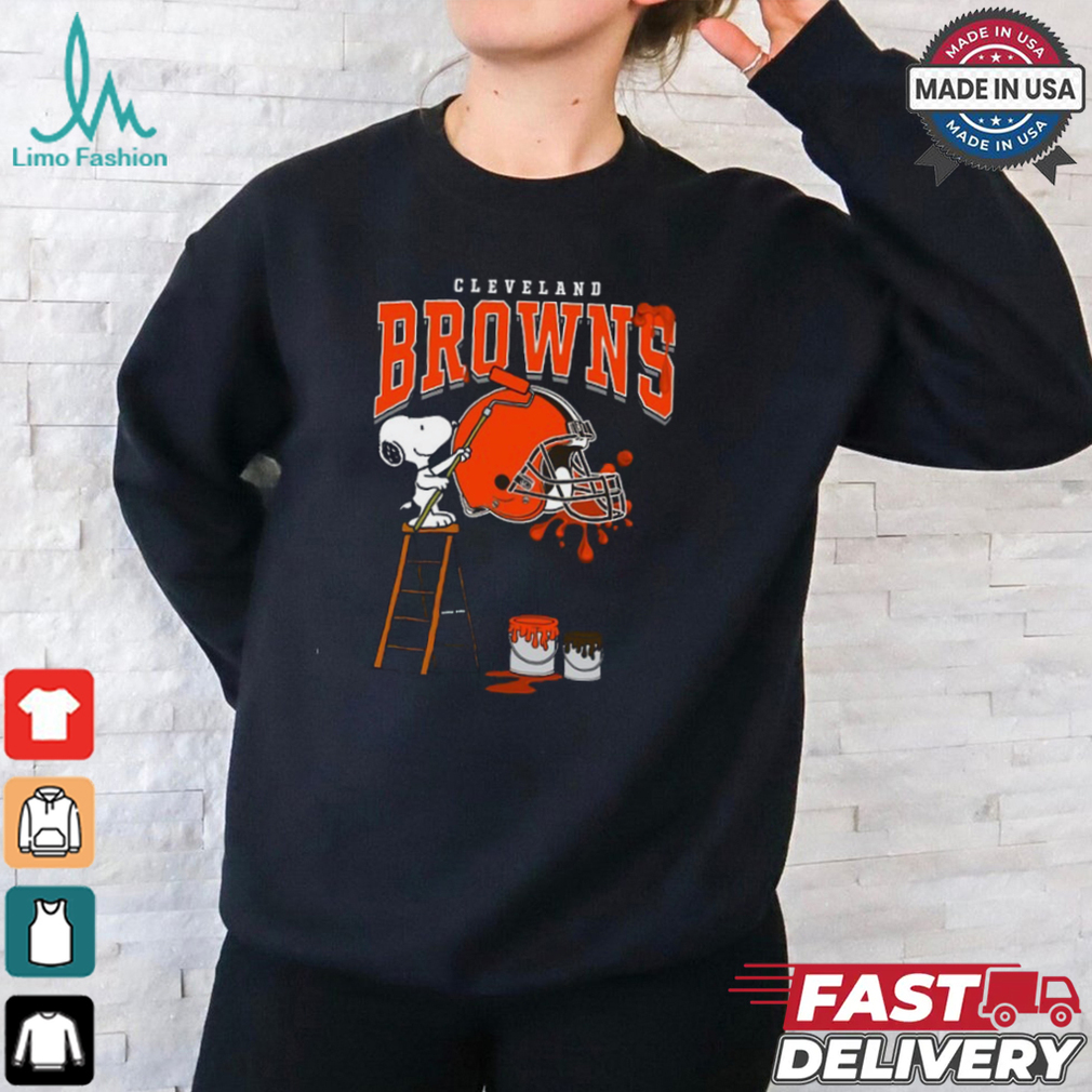 Cleveland Browns Snoopy Painting Shirt Cleveland Browns Snoopy Painting Shirt