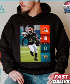 Cleveland Browns Win 18 13 Jaguars Jacksonville 2024 NFL Week 2 Final Score Shirt