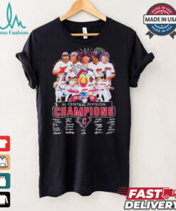 Cleveland Guardians 2024 AL Central Division Champions signatures shirt