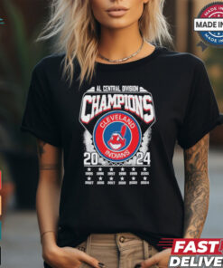 Cleveland Indians AL Central Division Champions 2024 Cleveland Guardians T Shirt