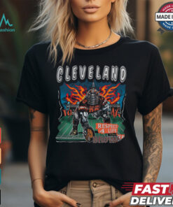 Cleveland respesct 4 life brown shirt