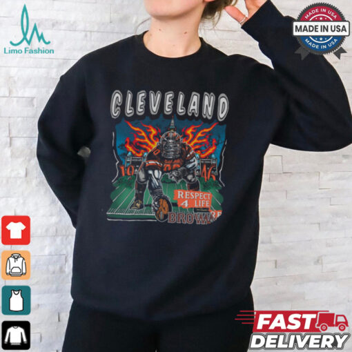 Cleveland respesct 4 life brown shirt
