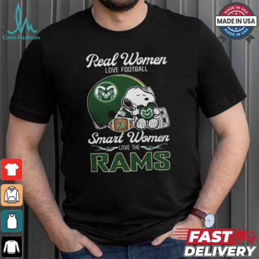 Colorado State Rams x Snoopy Real Women Love Football Smart Women Helmet 2024 Shirt