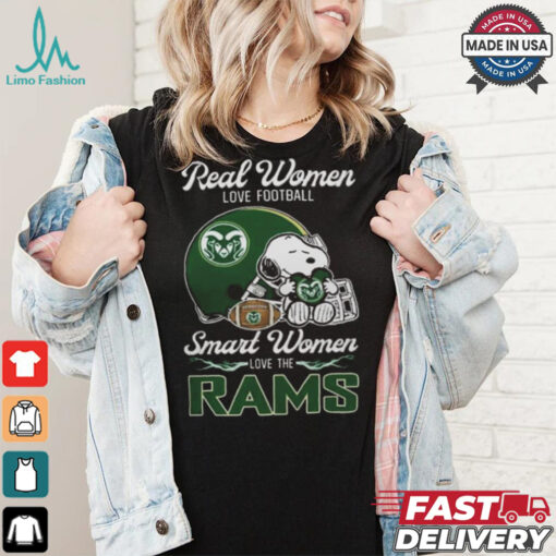 Colorado State Rams x Snoopy Real Women Love Football Smart Women Helmet 2024 Shirt