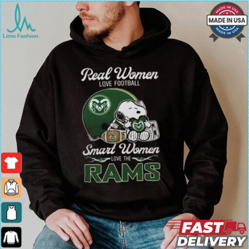 Colorado State Rams x Snoopy Real Women Love Football Smart Women Helmet 2024 Shirt