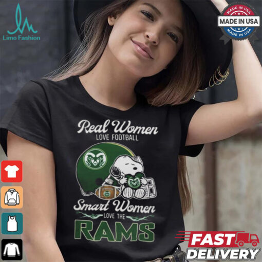 Colorado State Rams x Snoopy Real Women Love Football Smart Women Helmet 2024 Shirt