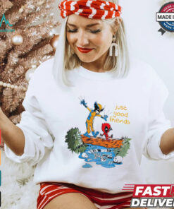 Comic Comrades Deadpool and Wolverine just good friends shirt