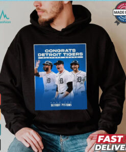 Congrats Detroit Tigers Playoff Bound From The Detroit Pistons shirt