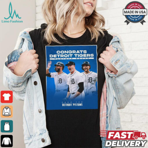 Congrats Detroit Tigers Playoff Bound From The Detroit Pistons shirt