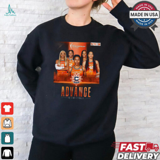 Connecticut Sun 2024 WNBA Advance To Semi Finals Shirt