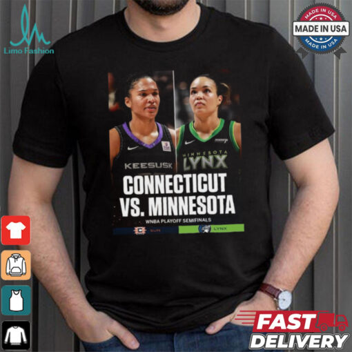 Connecticut vs. Minnesota 2024 WNBA Playoff Semi Finals Matchup Shirt