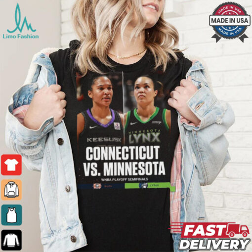 Connecticut vs. Minnesota 2024 WNBA Playoff Semi Finals Matchup Shirt