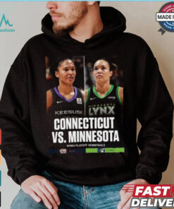 Connecticut vs. Minnesota 2024 WNBA Playoff Semi Finals Matchup Shirt