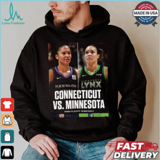 Connecticut vs. Minnesota 2024 WNBA Playoff Semi Finals Matchup Shirt