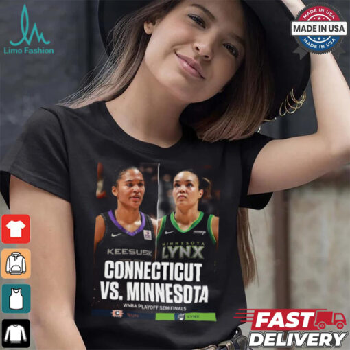 Connecticut vs. Minnesota 2024 WNBA Playoff Semi Finals Matchup Shirt