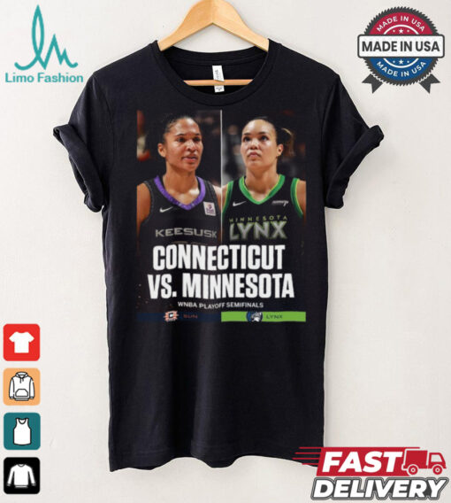 Connecticut vs. Minnesota 2024 WNBA Playoff Semi Finals Matchup Shirt