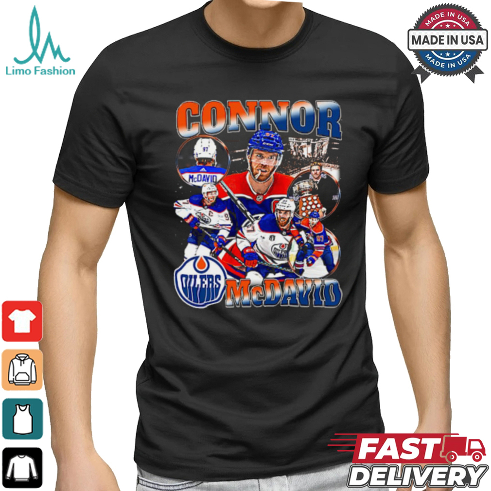 Connor McDavid Retro Collage T Shirt Connor McDavid Retro Collage T Shirt