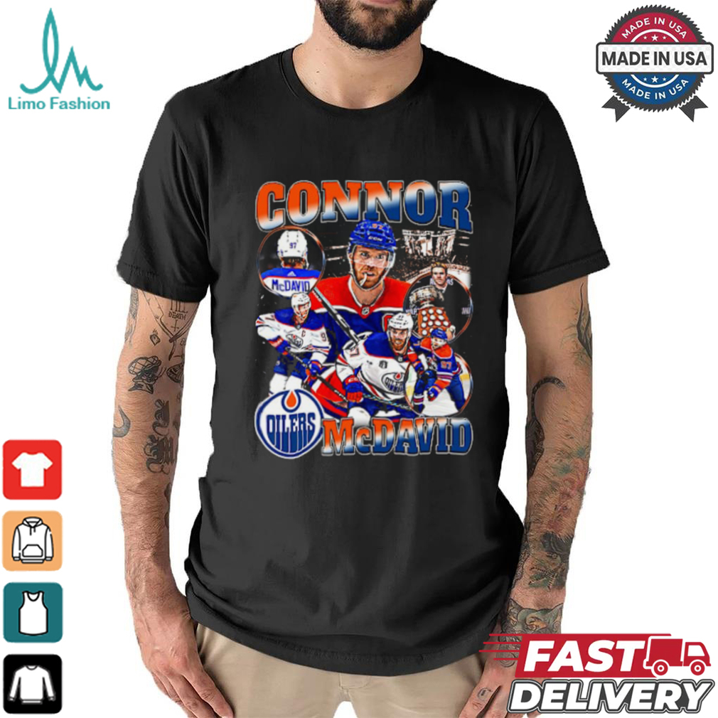Connor McDavid Retro Collage T Shirt Connor McDavid Retro Collage T Shirt