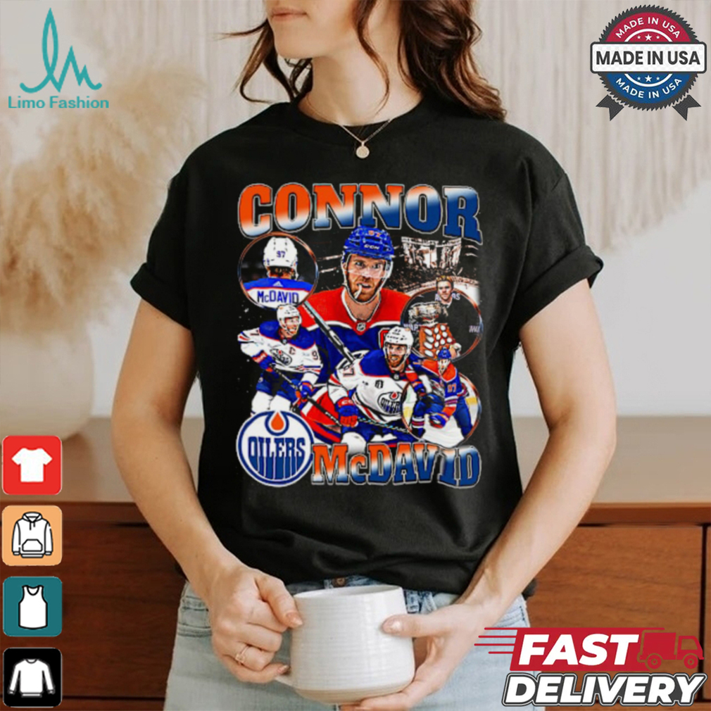 Connor McDavid Retro Collage T Shirt Connor McDavid Retro Collage T Shirt