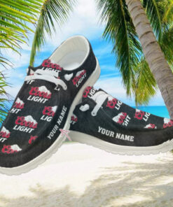 Coors Light Custom Name Hey Dude Shoes