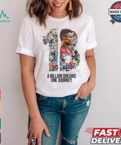 Cristiano Ronaldo 1B Followers Thank You All A Billion Dreams One Journey Shirt