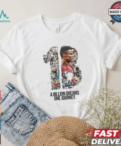 Cristiano Ronaldo 1B Followers Thank You All A Billion Dreams One Journey Shirt