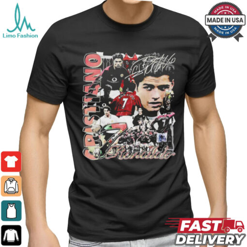 Cristiano Ronaldo CR7 player football signature vintage shirt