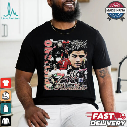 Cristiano Ronaldo CR7 player football signature vintage shirt
