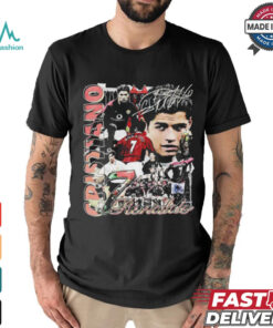 Cristiano Ronaldo CR7 player football signature vintage shirt
