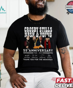 Crosby Stills nash & young 55th anniversary thank you for the memories shirt