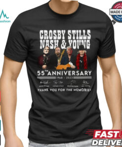 Crosby Stills nash & young 55th anniversary thank you for the memories shirt