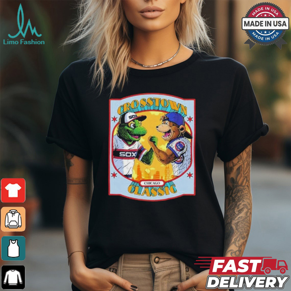Crosstown Classic Chicago Topps Baseball Chicago Bears Vs Chicago Cubs T shirt Crosstown Classic Chicago Topps Baseball Chicago Bears Vs Chicago Cubs T shirt