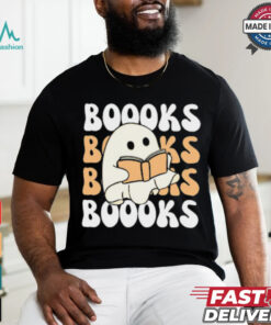 Cute Ghost Reading T Shirt