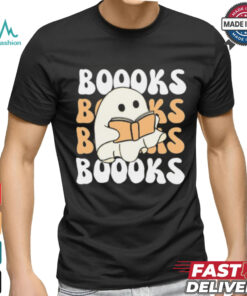 Cute Ghost Reading T Shirt