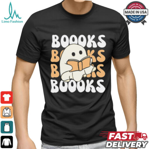 Cute Ghost Reading T Shirt