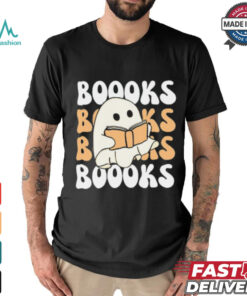 Cute Ghost Reading T Shirt